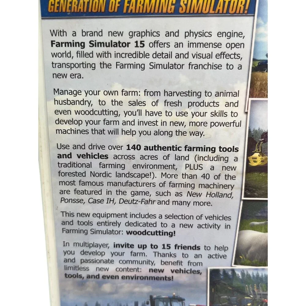 Farming Simulator 15 PC DVD-Rom Game